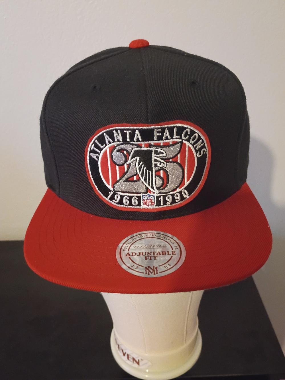 Mitchell & Ness Atlanta Falcons Black & Red Snapback Hat
